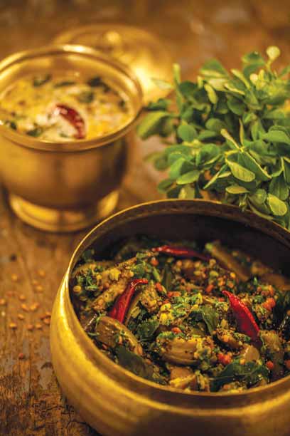 Eggplant with Fenugreek.