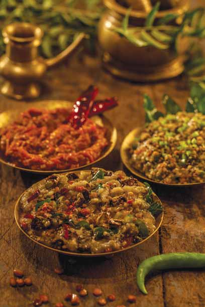 Roasted Eggplant Chutneys.