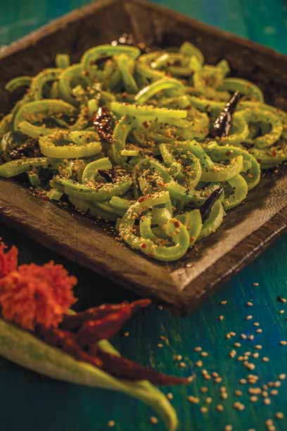 Sesame Snake Gourd.
