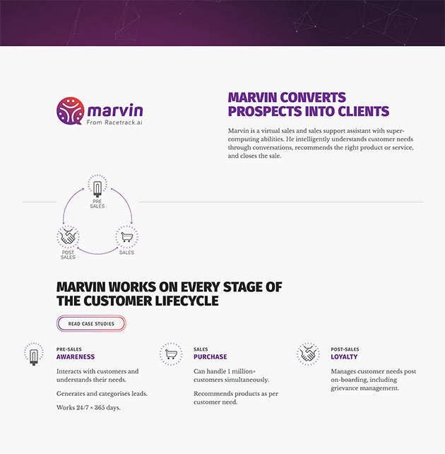 Marvin product page.